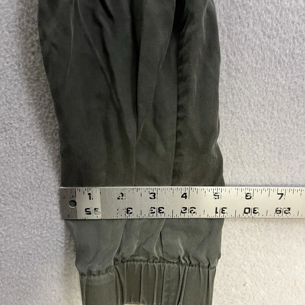 BANANA REPUBLIC Tencel Cargo Jogger Pants Pull On Lyocell Women's Size XS Green
